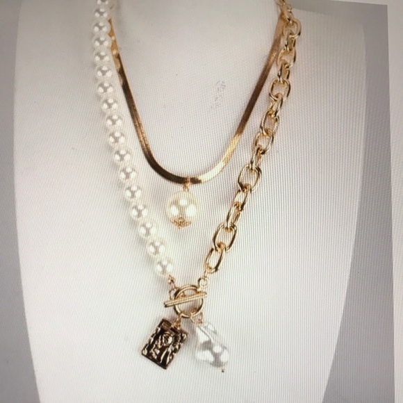 Chain Pearl Choker Necklaces. Stunning NWT 🎁 - Picture 3 of 3